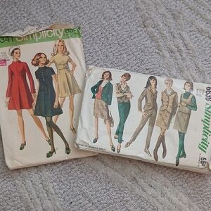 Simplicity 1960s Vintage Patterns Set Of 2